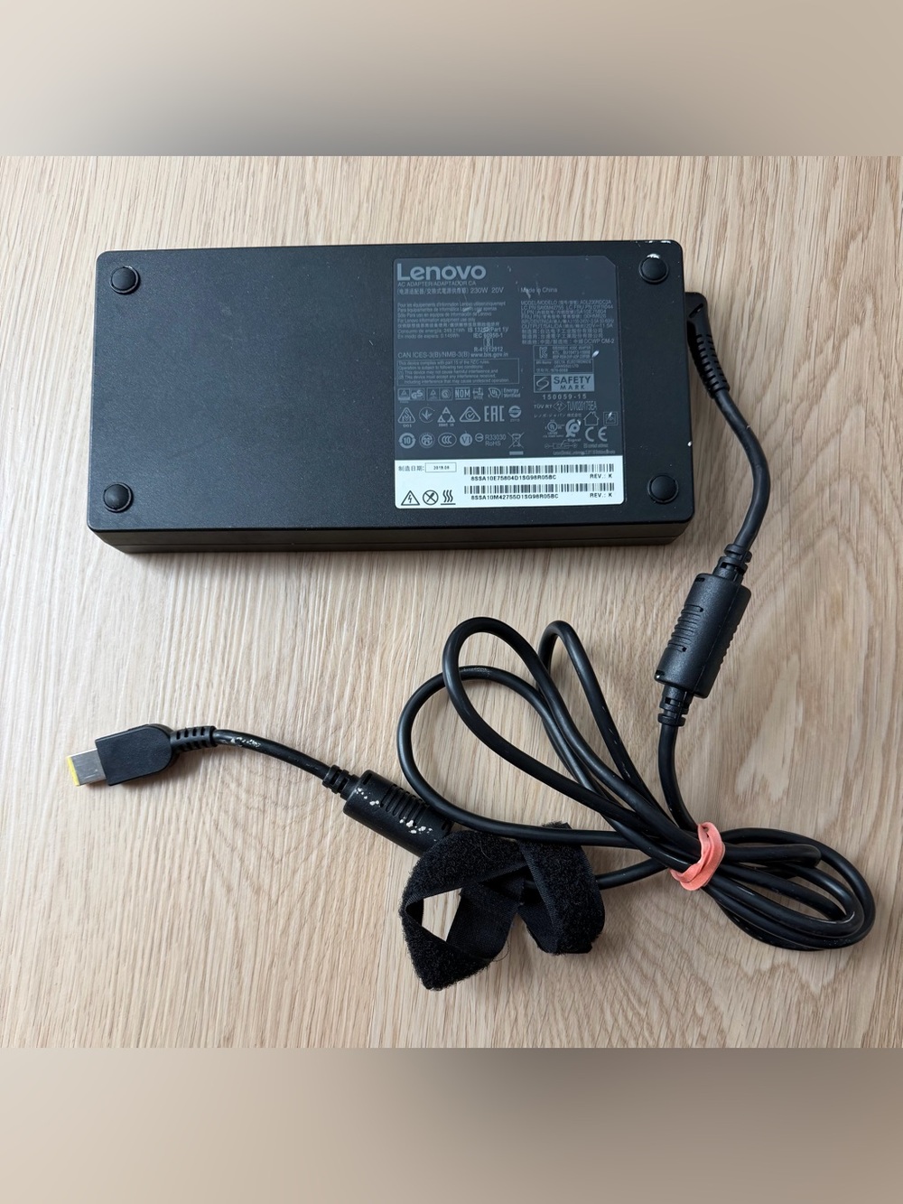 Lenovo ThinkPad ADL230NLC3A 230W 20V 11.5A AC Yellow Slim Tip Charger Adapter